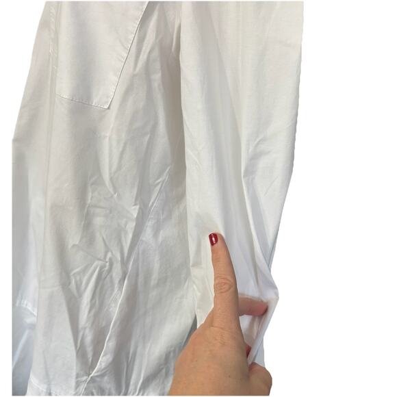 Tuckernuck White Cotton Poplin Callahan Shirt Dress Minimalist Crisp Size Medium - Picture 15 of 16